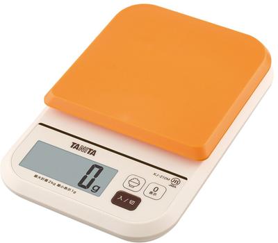 Tanita Scale Food Calories 2kg 1g Orange OR Measures the Calories of Rice KJ-210M