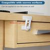 2Pcs Refrigerator Lock Baby Child Safety Lock - Fast And Easy Adhesive Cabinet Drawer Lock Mult