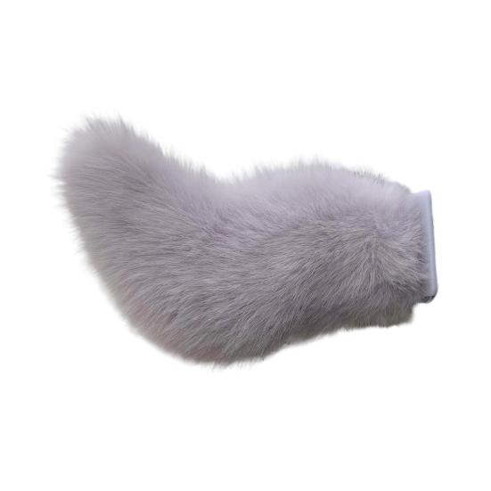 Faux Fur Electric Wagging Tail for Car, Remote Control Moving Tail Decoration, Rechargeable Detachable Auto Accessory for Anime Cosplay