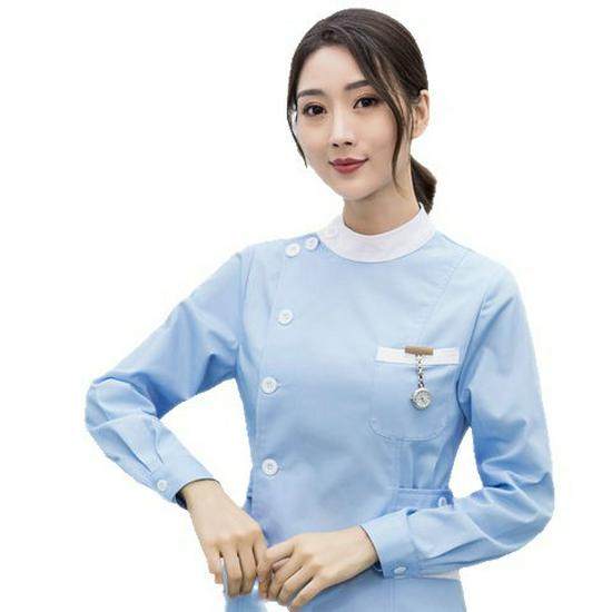 Nightingale Women's Long Sleeve Nurse Uniform Set for Dental and Surgical Use – Plus Size Available