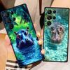 Tung Tung Sahur Anime Art For Samsung Galaxy S26 S25 S24 S23 S22 S21 S20 Ultra Plus FE 5G Black Soft TPU Phone Case