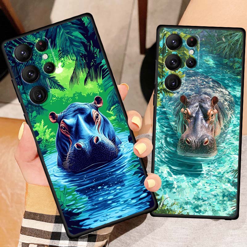 Tung Tung Sahur Anime Art For Samsung Galaxy S26 S25 S24 S23 S22 S21 S20 Ultra Plus FE 5G Black Soft TPU Phone Case