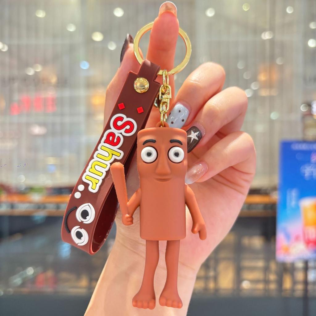 Shanhaijing Doll Exotic Beast Keychain Funny Abstract Bag Doll Car Key Chain Small Pendant
