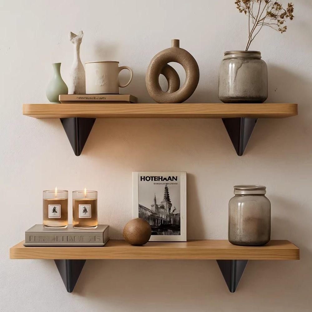 Aluminum Alloy Triangular Bracket Invisible Fasteners Load-Bearing Support Wall Mounted Shelf Floating Shelves Right Angle Fixed