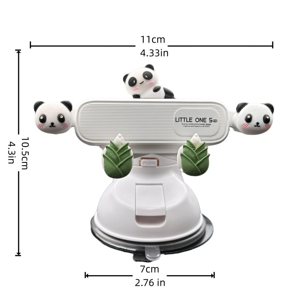 

Cute Panda Suction Cup Phone Mount 360° Adjustable Car Phone Holder Pocket Size Foldable Car Mount Cell Phone Holders For Iphone Set
