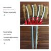 Stainless Steel & Copper-Plated Wire Brush with Plastic Handle for Rust Removal & BBQ Cleaning