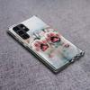 Pink Cat Hand Phone Case For Samsung Galaxy S24 S23 S21 S20 FE S22 S26 Ultra S25 Edge S10 Plus Cover Clear TPU Capa Shell Coque