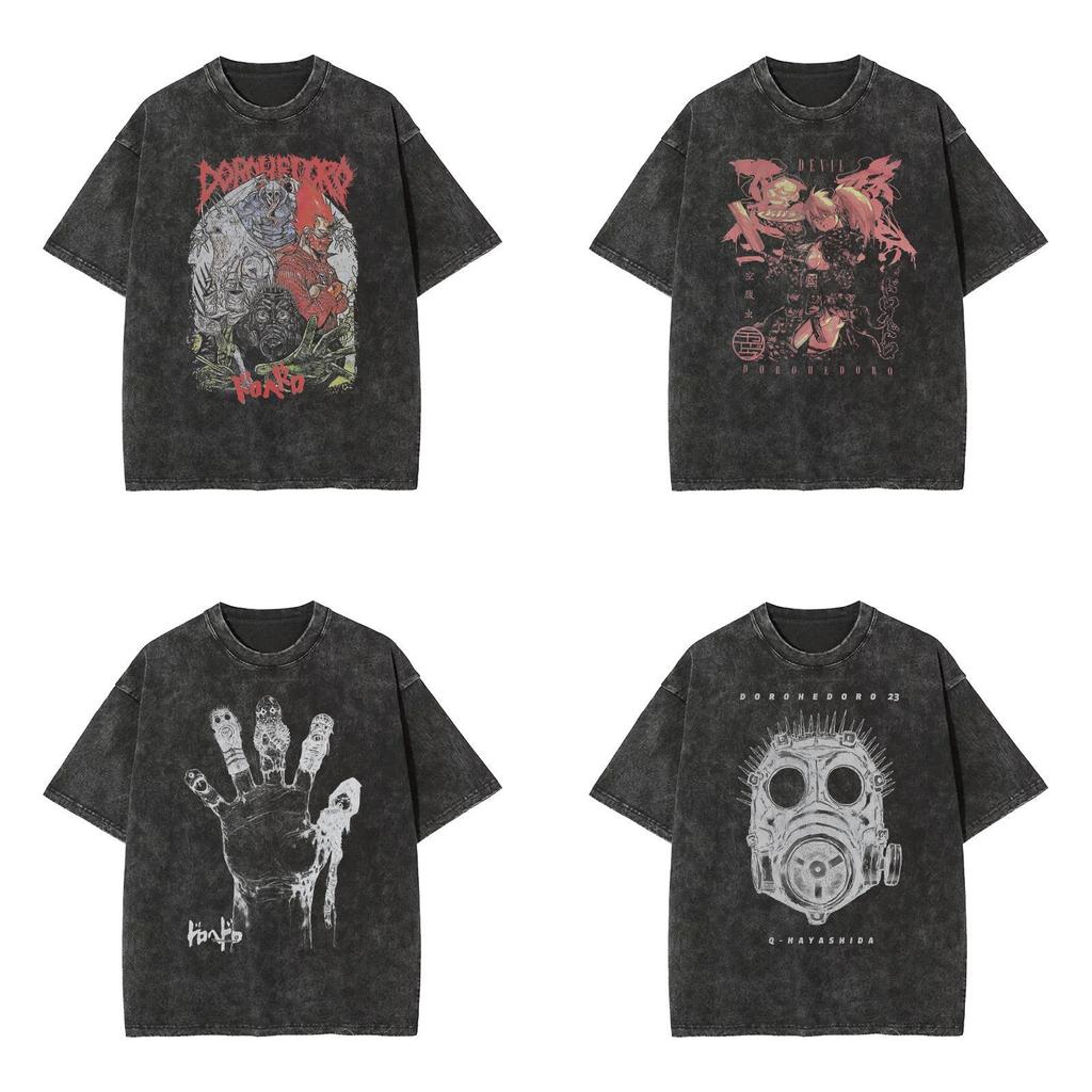 Cartoon Dorohedoro T Shirt For Teens Boys Cotton Short Sleeve Casual Fashion