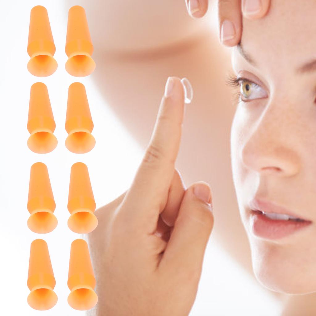 8pcs Scleral Lens Inserter Tool Ventless Inserter Applicator with Individual Container Safely Comfortably