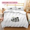 Santos FC Pattern Bedding Quilt Set  Home Decoration  Gift (1 * duvet cover + 2 * pillowcase  without core)