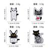 Original Cartoon Katze Metall Brosche Niedliche Tier Serie Schwarze Katze Pistolen Abzeichen Heiß verkaufte Pin Zubehör