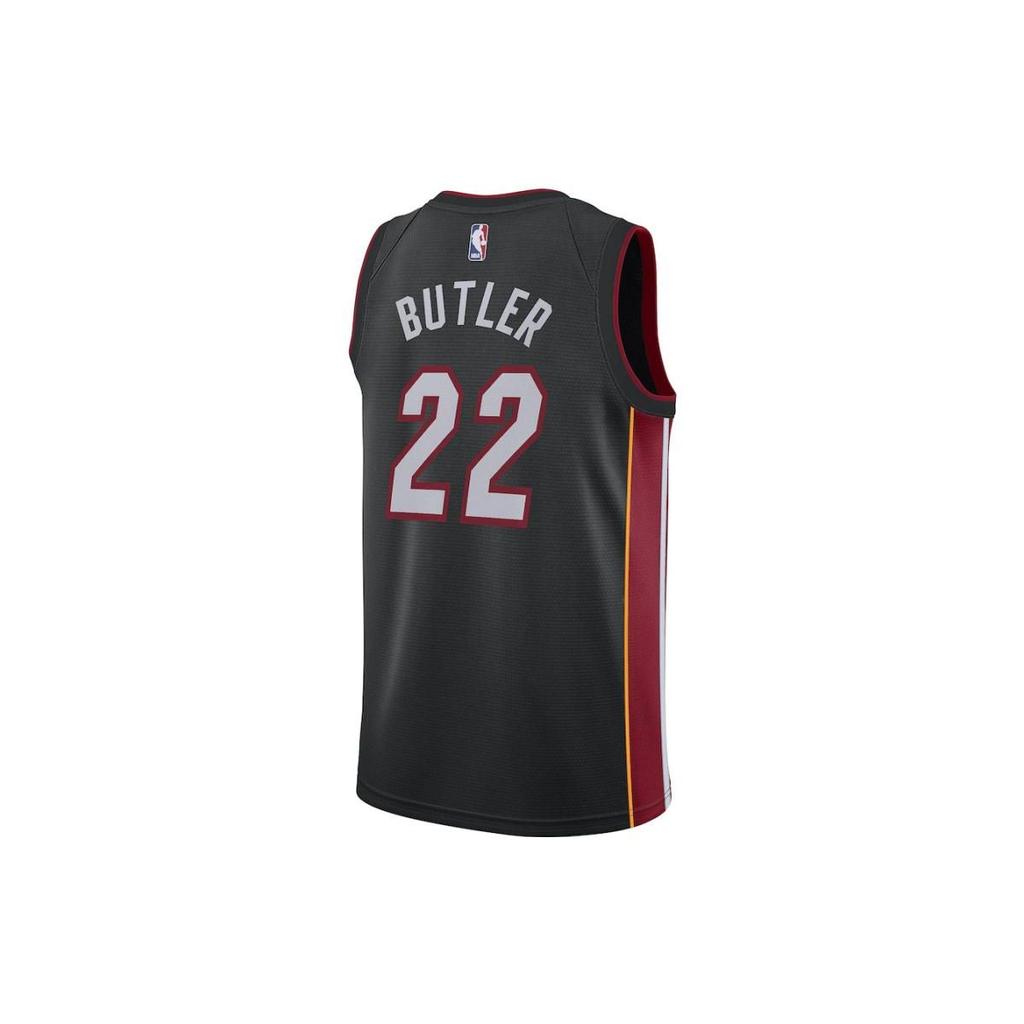 Nike NBA Logo Swingman Jersey 2022-23 - Miami Heat Jimmy Butler #22 Unisex Tops Black DN2011-010
