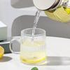 Vertical Stripe High Borosilicate Glass Handle Cups