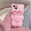 Three-dimensional Pink Pig Suitable for IPhone 15 Promax Mobile Phone Case Cartoon Apple 14Pro Silicone Protective Case