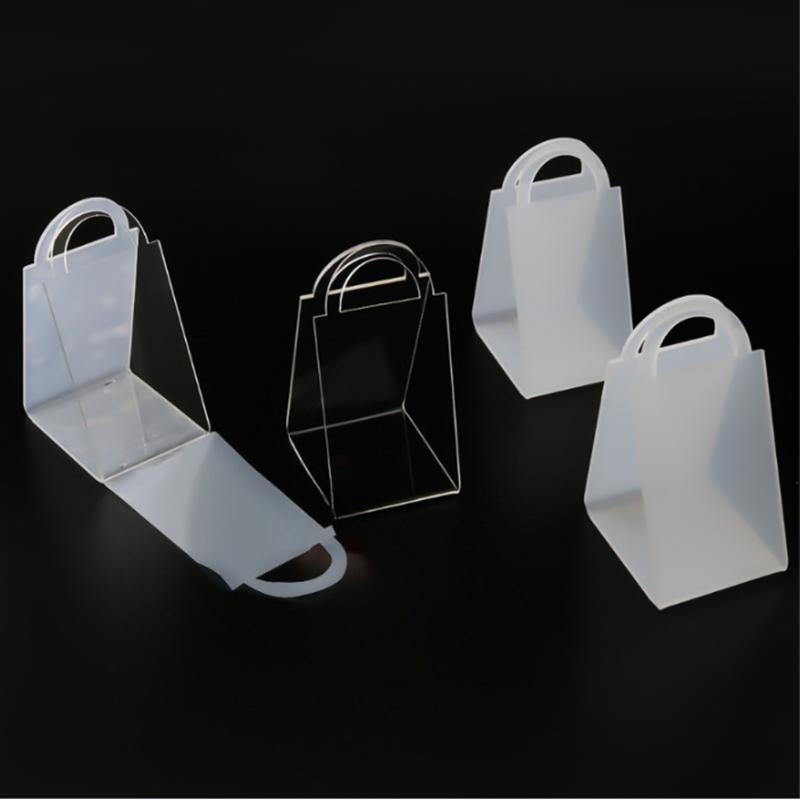 20 Stück Transparentes Acryl Dim Sum Schokolade Handtasche Handbox Geschenk Handheld Box Festival Party Kleines Geschenk Dekoration Regale