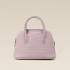 Crocodile Pattern Shell Bag First Layer Cowhide Handbag Large Capacity Commuter Leather Women's Bag Shoulder Messenger Bowling Bag