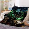 World of Warcraft Blankets Classic Game Blankets Art Printed Blankets Flannel Throw Blankets for Bed Sofa Party Kids Aldult Gift