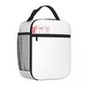 Bestselling Cute Pink Bows Soft Christmas Illustration Multi Pocket Kids Lunch Bag Road Trip Lunch Tote