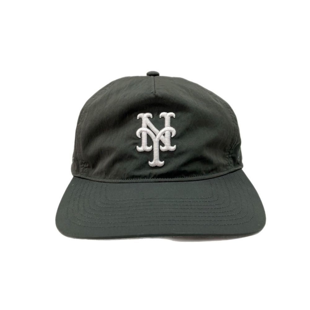 Used Kiss KITH NYC 47 Forty Seven New York Mets Hitch New York Mets Hitch Cap Embroidery Black Hat Men s Hat Cap Logo White F Size 104H-103