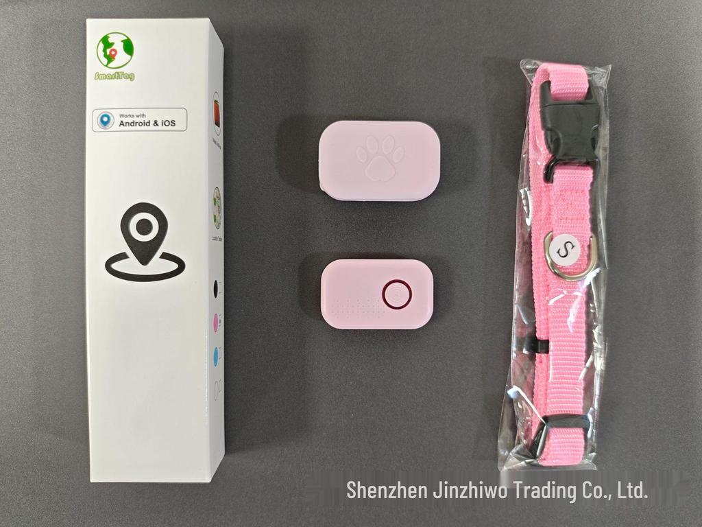 MFi Certified Smart Pet Collar with Locator & Protective Tracker Cover