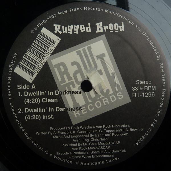 

12inch Record RUGGED BROOD - Dwellin In Darkness RT1296 Raw Track Recor 1997 US Rap & Hip-Hop/R&B Used