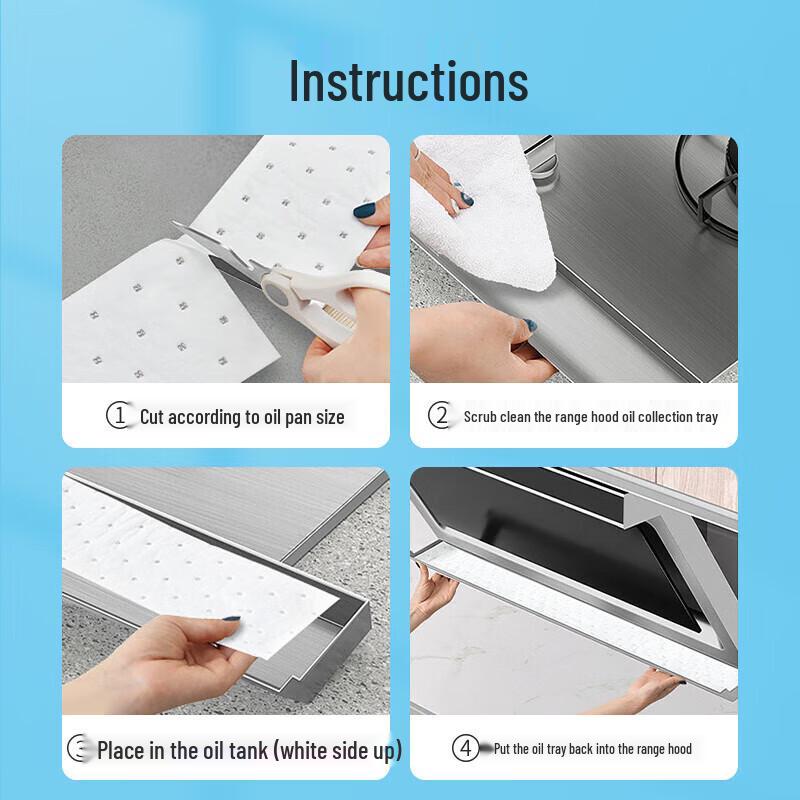 Meiliya Thickened Range Hood Oil Filter Strips