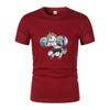 Fun Gym Unicorn Weightlifting Fitness Bodybuilding Printed Round Neck T-Shirt Summer Breathable Quick-Dryingcasual Short Sleeves