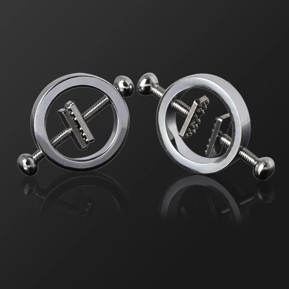Sexy Nipple Clamps Metal Breast Clips Nipple Stimulator Erotic Bondage Flirt Tease Sex Toys For Women Couples BDSM Adult Games