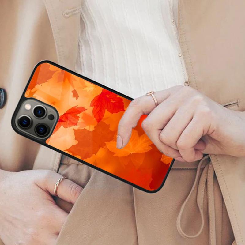

Autumn Leaves Fall Halloween Magnetic Phone Case For APPLE iPhone 17 Air 16 14 13 12 Pro Max 15 Plus Wireless MagSafe Cover iPhone 13mini