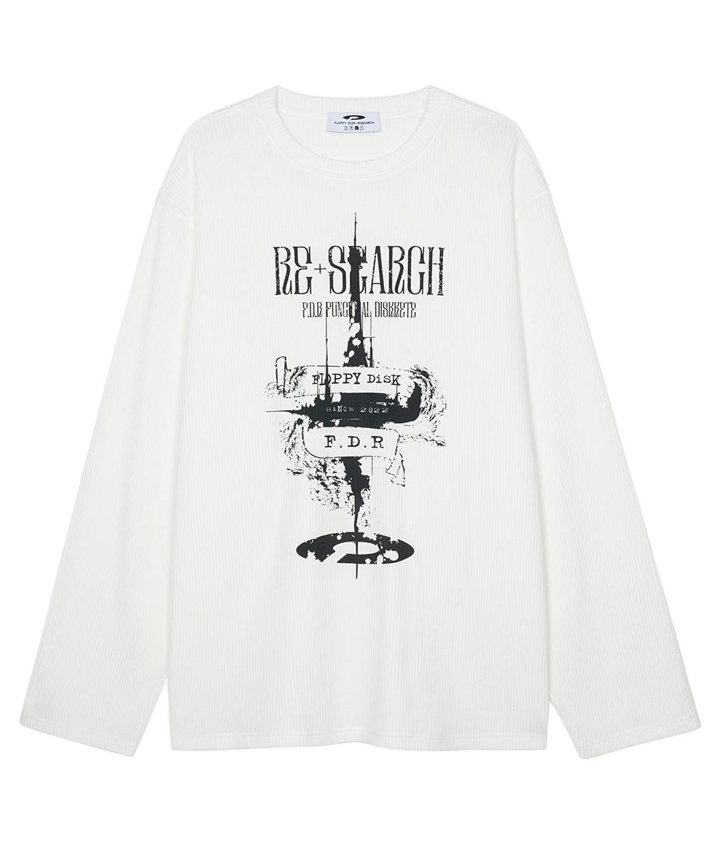 Fdr Painted Castle Waffle Long Sleeve Cream M