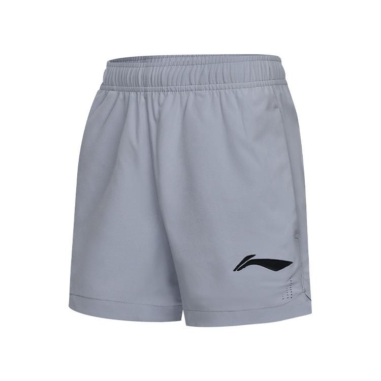 Li Ning Badminton Series Breathable Lightweight Casual Shorts Women Shorts Gray AAPU170-2