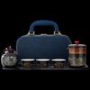 Portable Ceramic Tea Set with Travel Case