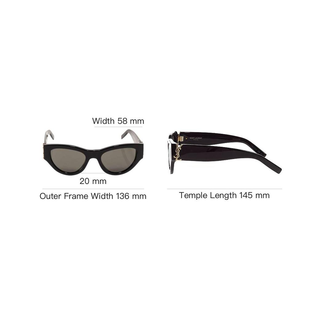 Saint Laurent Cat Eye Irregular Sunglasses Men sunglasses 671762Y99011000