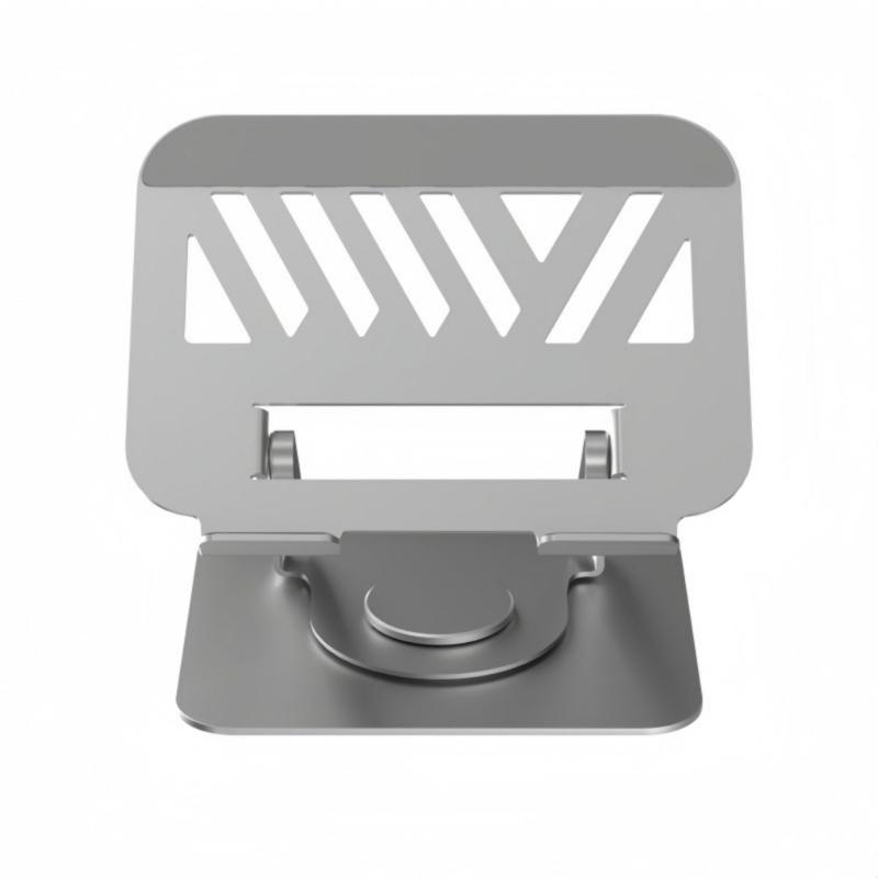 Lightweight Steel Laptop Stand Foldable Design Enhances Ventilation MultiDevice Compatibility Height Adjustable