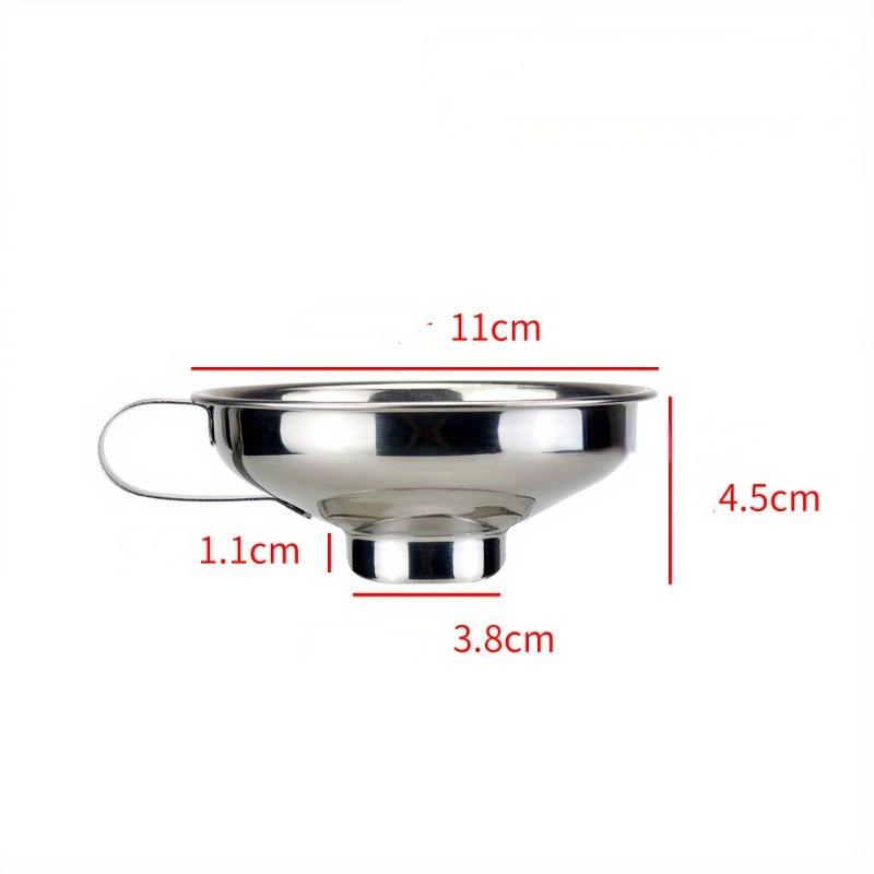 

2 Sizes Stainless Steel Wide Mouth Canning Funnel Salad Dressing Liquid Funnel Hopper Filter Kitchen Tools Gadgets
