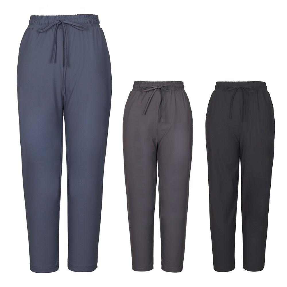 KIM YOUNG JOO GOLF Summer Ice Cool Daily Fit Cropped Women'S Elastic Waist Pants Komlsl69