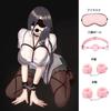 Sexyhot SM Goods Restraints Handcuffs Leg Shackles Eye Mask Restraints Bed Restraints Adjustable SM Beginner SM Play 4 Piece Set Pink