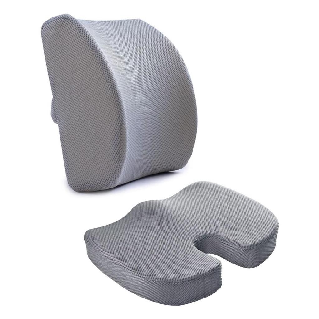 Dual-Season Memory Foam Chair Cushion for Long Sitting