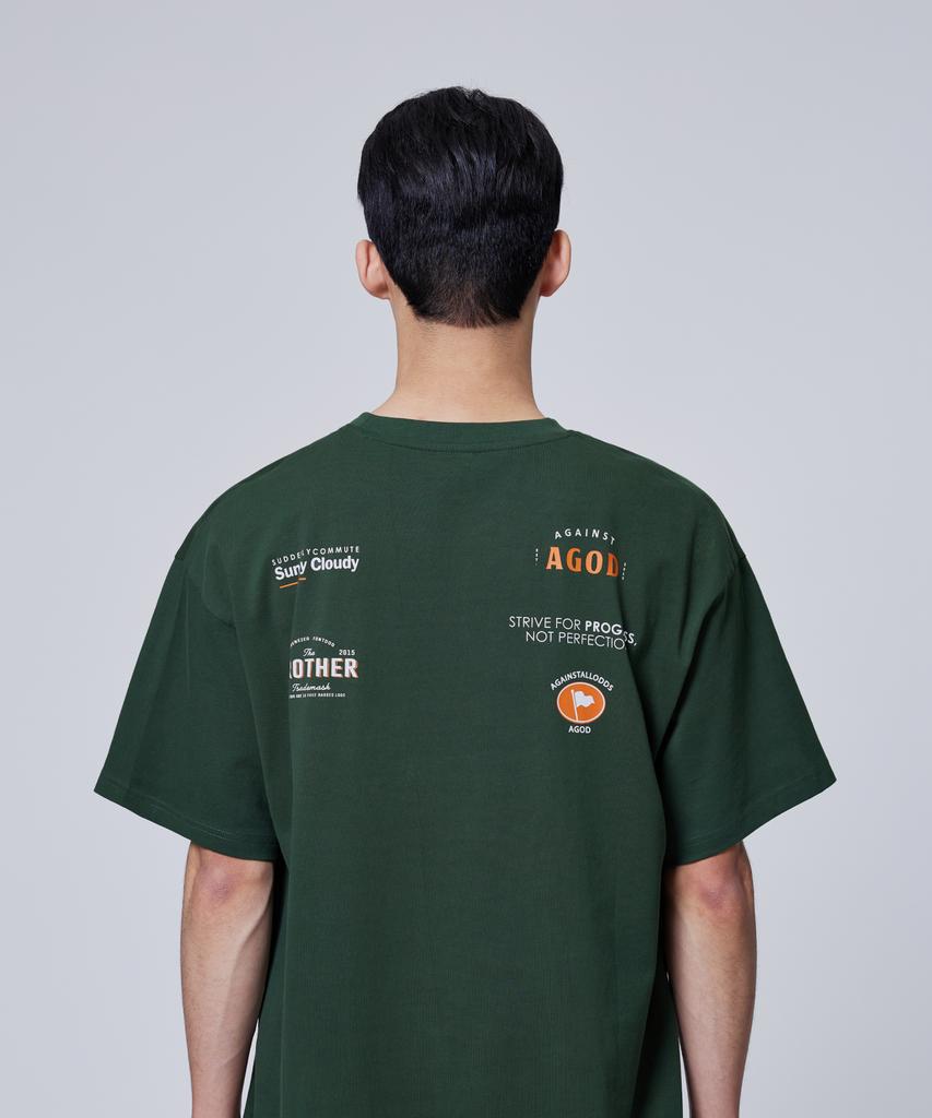 AGOD Racing Short Sleeve T-Shirt [Dark Green]