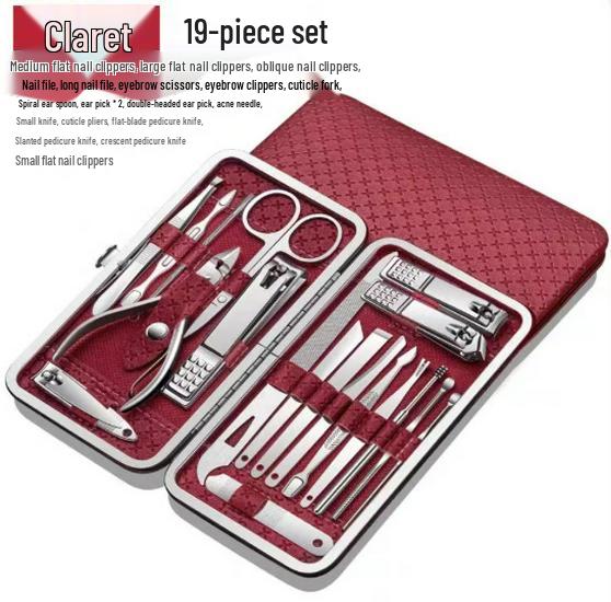 24-Piece Stainless Steel Nail Clipper & Manicure Set