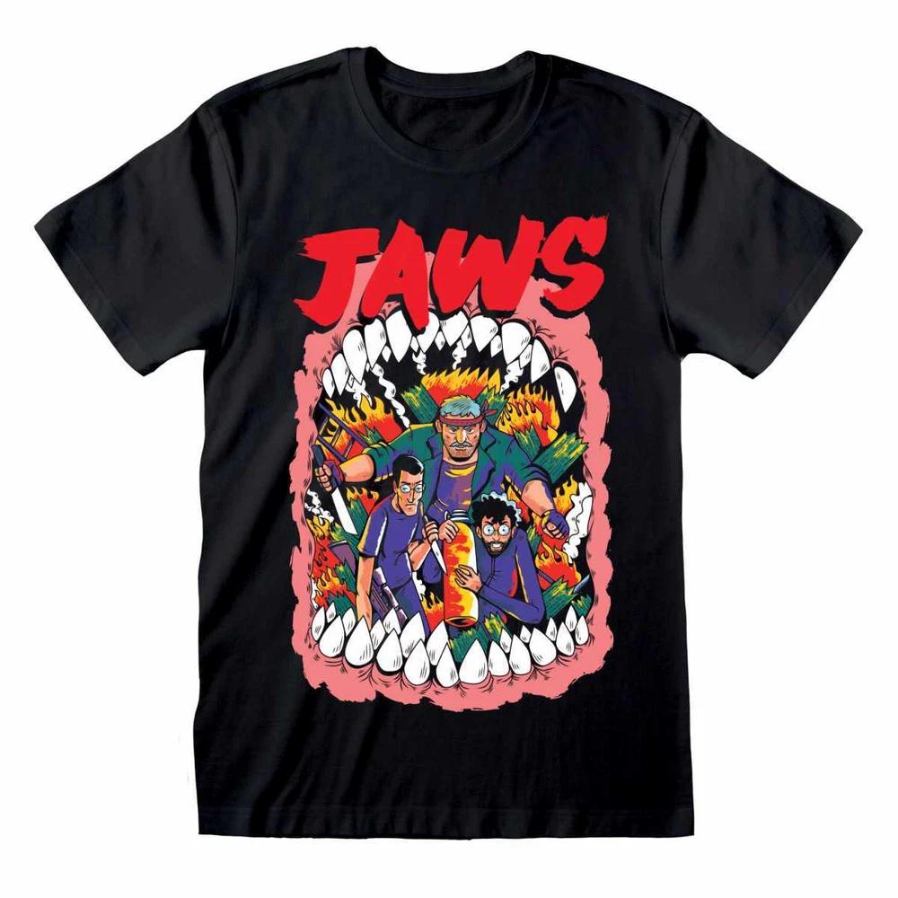 Jaws The Great White Shark Stylised Poster Merchandise Tshirt Mlxl2xl New M