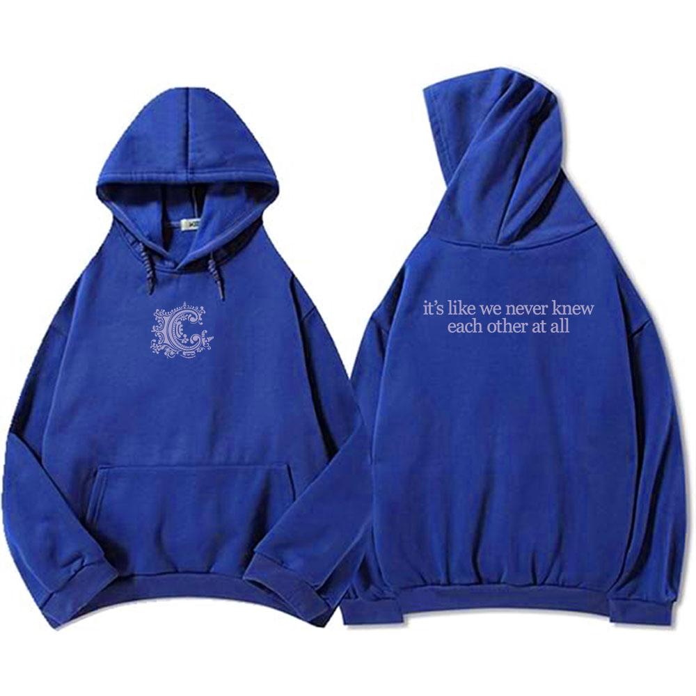 Lyric Hoodies Long Sleeve Sweatshirt Casual Grunge Men Women Pullovers Band Graphic Printing Sudaderas