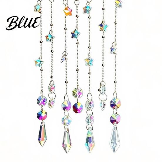 Special Gift for Her Crystal Wind Chime Pendant Glittering Sun Catchers with Long Decorative Balcony Ornament Tassel Sophisticated Hanging