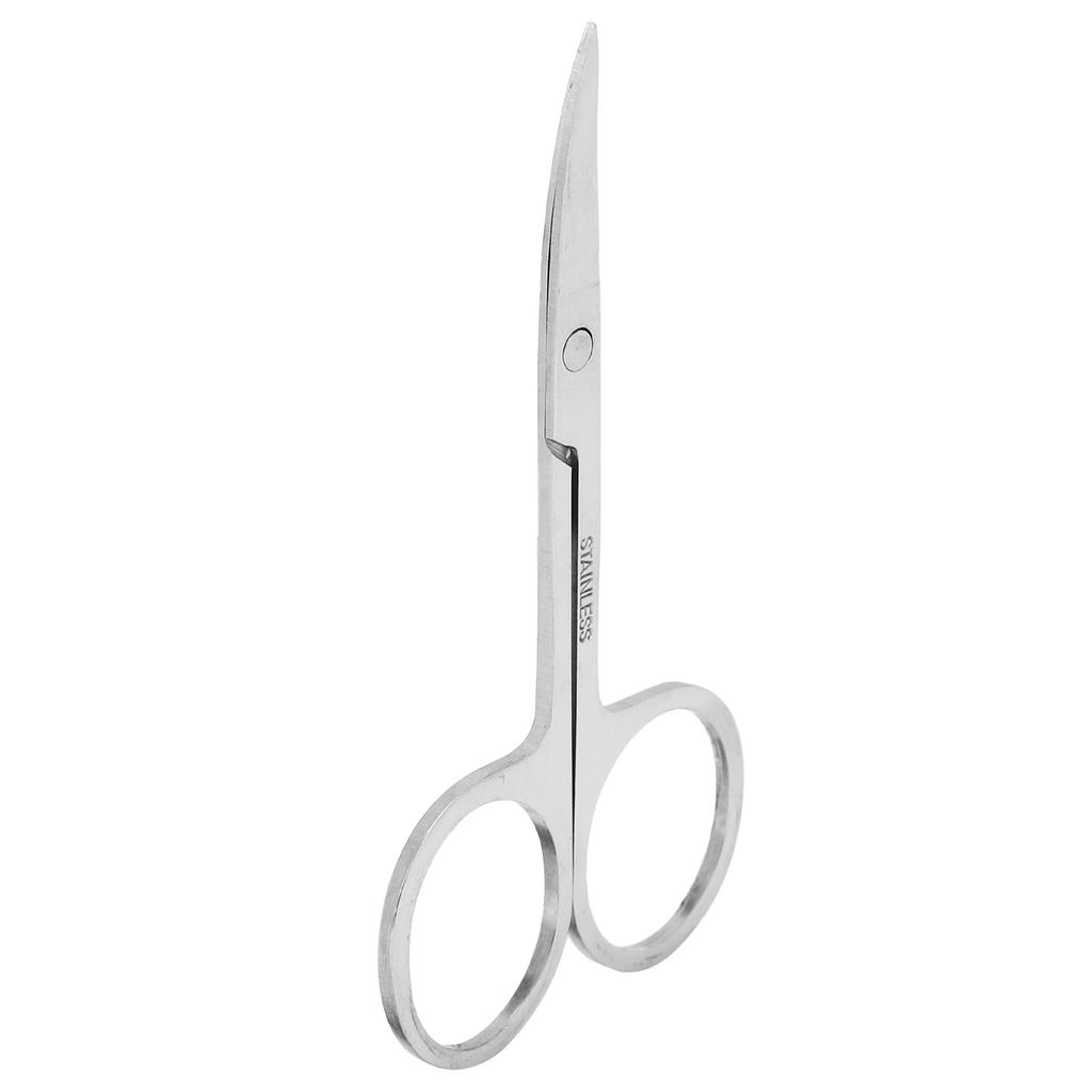 Fine Tip Eyebrow Scissors Stainless Steel Curved Mouth Beauty Scissors for False Eyelashes