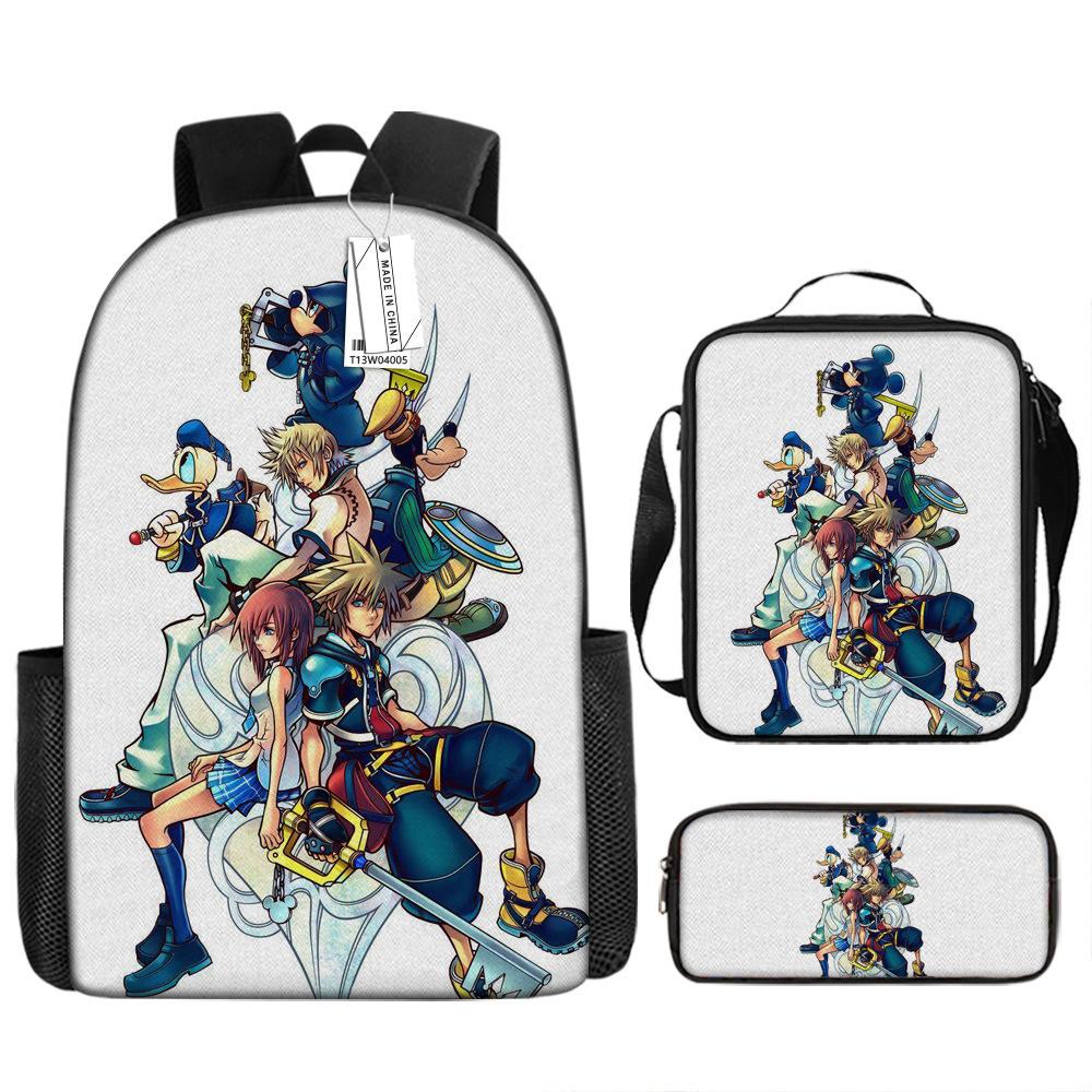 Anime Backpack Kingdom Heart Backpack European and American School Bag
