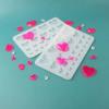 Diamonds Love Crystal Glue Drop Mold Heart Curtain Jewelry Keys Chain Pendant Ornaments Silicone Mold for Crafts