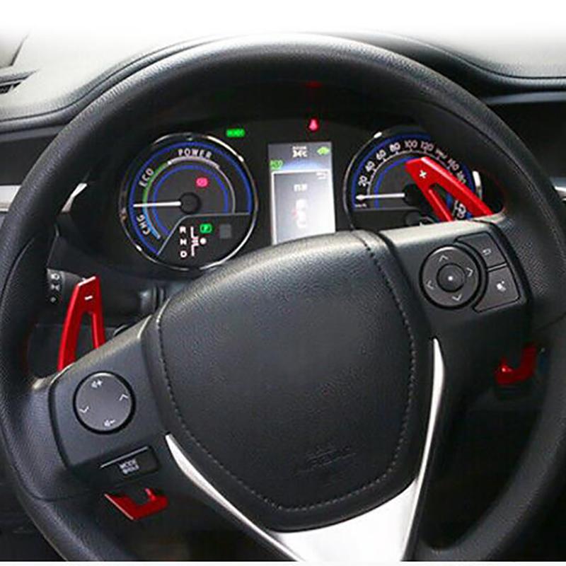 Car Steering Wheel Shift Paddle For Toyota RAV4 Camry Mark X Corolla Zelas Aluminum Auto Gear Shift Extension Paddles