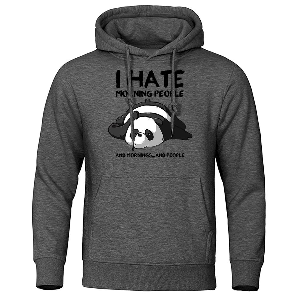I Hate The Good Morning Man From Theduc Men'S Sweatshirt Warm Hooded Casual Fit Hoodies Harajuku Pullover