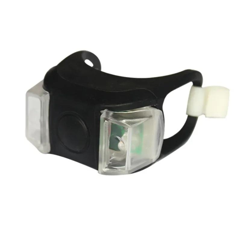 

Силиконовый велосипедный фонарь Ночной предупреждающий задний фонарь LED Велосипедная передняя задняя лампа Велосипедный фонарь для езды Фонарь на колесо чёрный