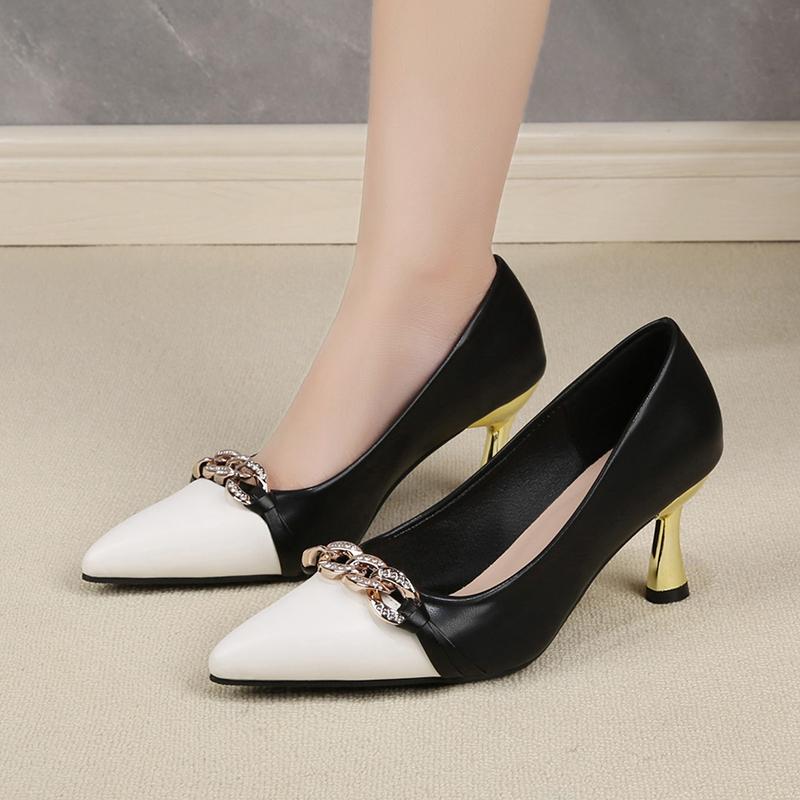 Ladies Classic High Quality Heels Ladies 2025 Spring and Summer Fashion Elegant Pump Shallow Mouth Simple StyleZapatos De Mujer